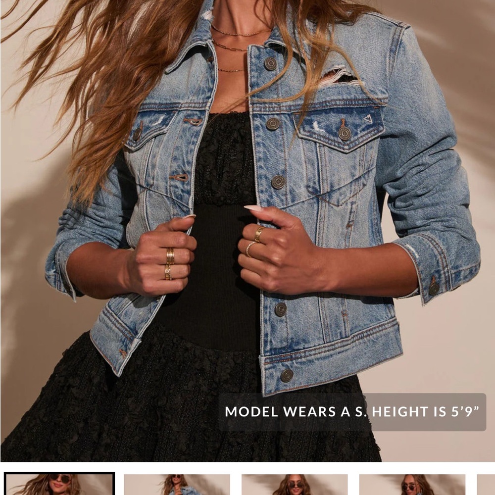 Blue Jean Baby Distressed Denim Jacket